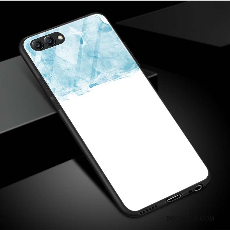 Huawei P10 Plus Vent Simple Bleu Clair Verre Coque Art