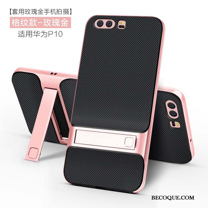 Huawei P10 Rose Fluide Doux Incassable Silicone Créatif Coque De Téléphone