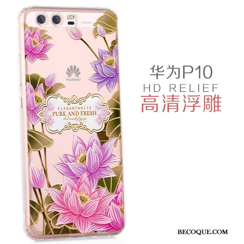 Huawei P10 Silicone Créatif Coque De Téléphone Transparent Très Mince Dessin Animé