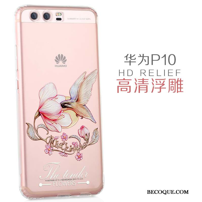 Huawei P10 Silicone Créatif Coque De Téléphone Transparent Très Mince Dessin Animé