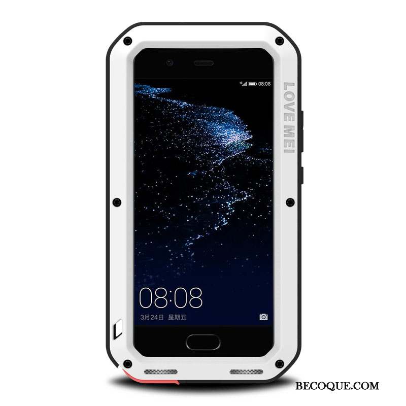 Huawei P10 Trois Défenses Incassable Tout Compris Fluide Doux Coque Métal