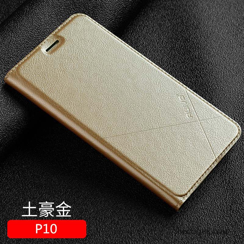 Huawei P10 Étui En Cuir Protection Coque De Téléphone Clamshell Incassable Bleu