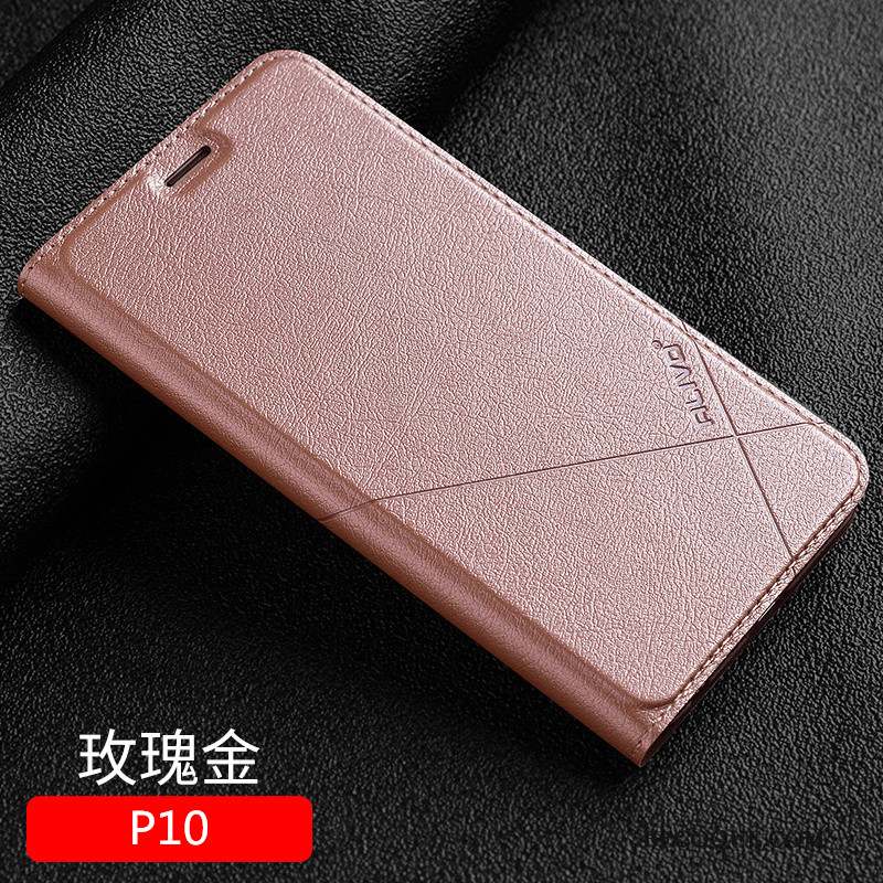 Huawei P10 Étui En Cuir Protection Coque De Téléphone Clamshell Incassable Bleu