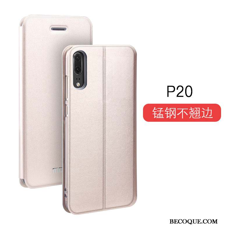 Huawei P20 Coque De Téléphone Mode Or Haute Membrane Marque De Tendance