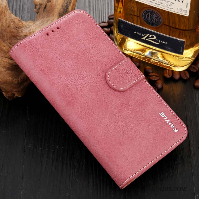 Huawei P20 Coque Portefeuille Carte Cuir Véritable Protection Fluide Doux Incassable