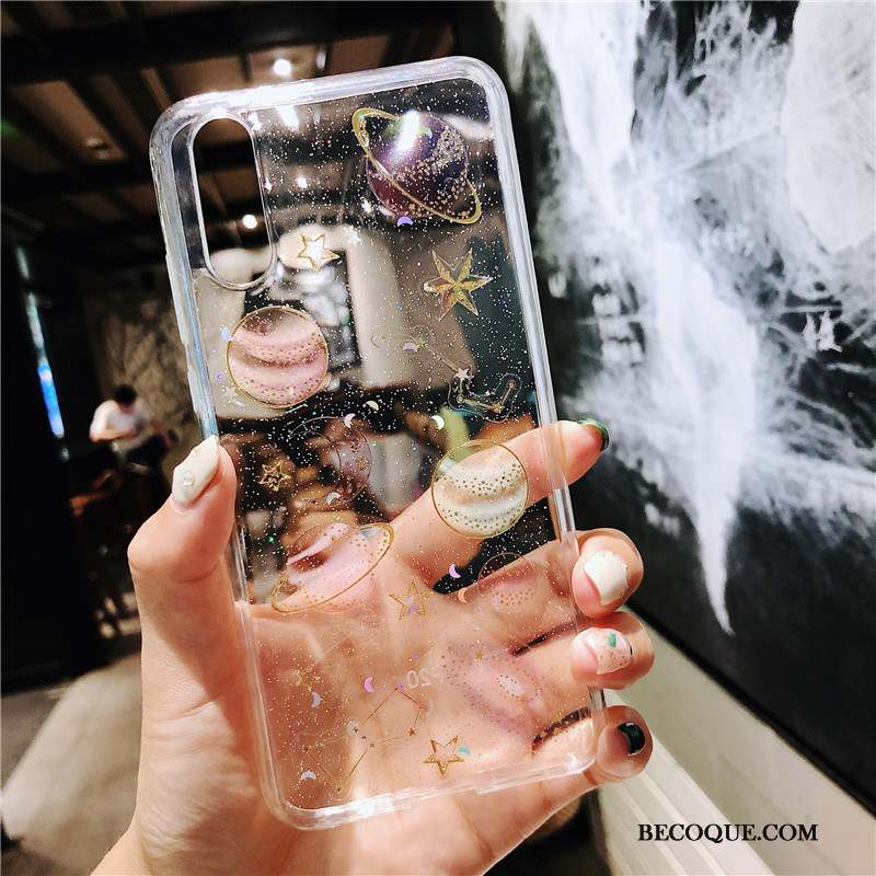 Huawei P20 Coque Transparent Silicone Ciel Étoilé Personnalité Protection Étui