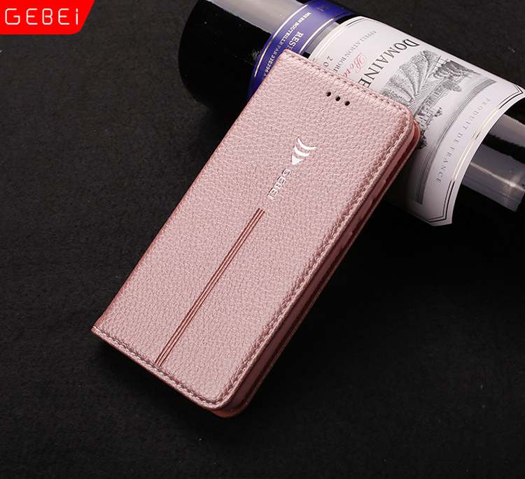 Huawei P20 Cuir Véritable Coque De Téléphone Protection Bleu Incassable Étui