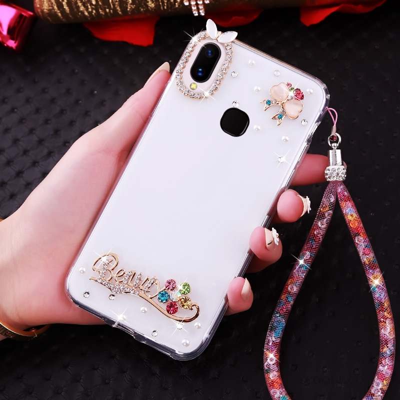 Huawei P20 Lite Coque Anneau Strass Personnalité Créatif Ornements Suspendus Fluide Doux