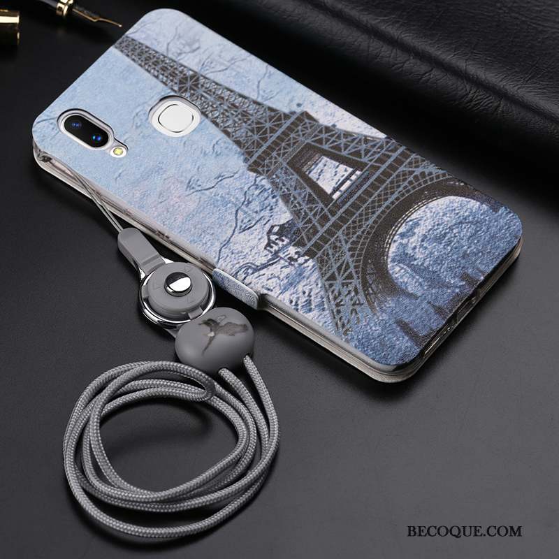 Huawei P20 Lite Coque De Téléphone Housse Violet Étui En Cuir Incassable