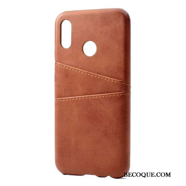 Huawei P20 Lite Coque Étui En Cuir Simple Couvercle Arrière Personnalité Protection Mode