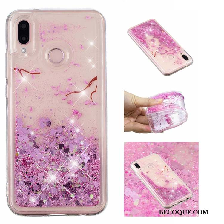 Huawei P20 Lite Coque Étui Incassable Liquide Nouveau Quicksand Étoile