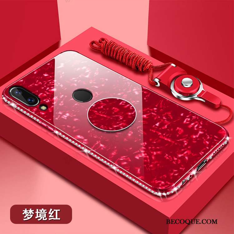 Huawei P20 Lite Incassable Strass Fluide Doux Coque De Téléphone Rose