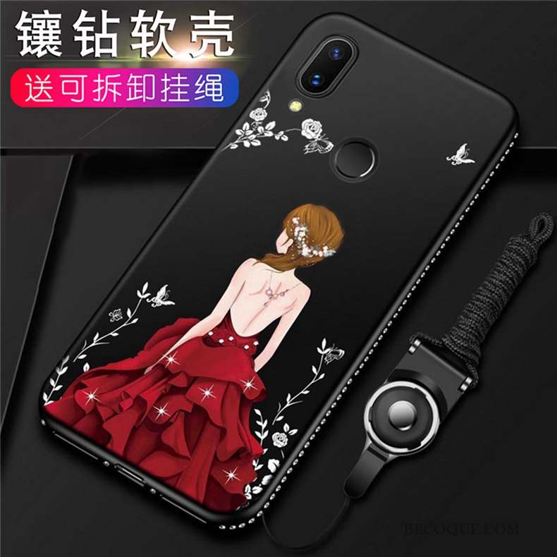 Huawei P20 Lite Mince Rouge Coque De Téléphone Silicone Fluide Doux Étui