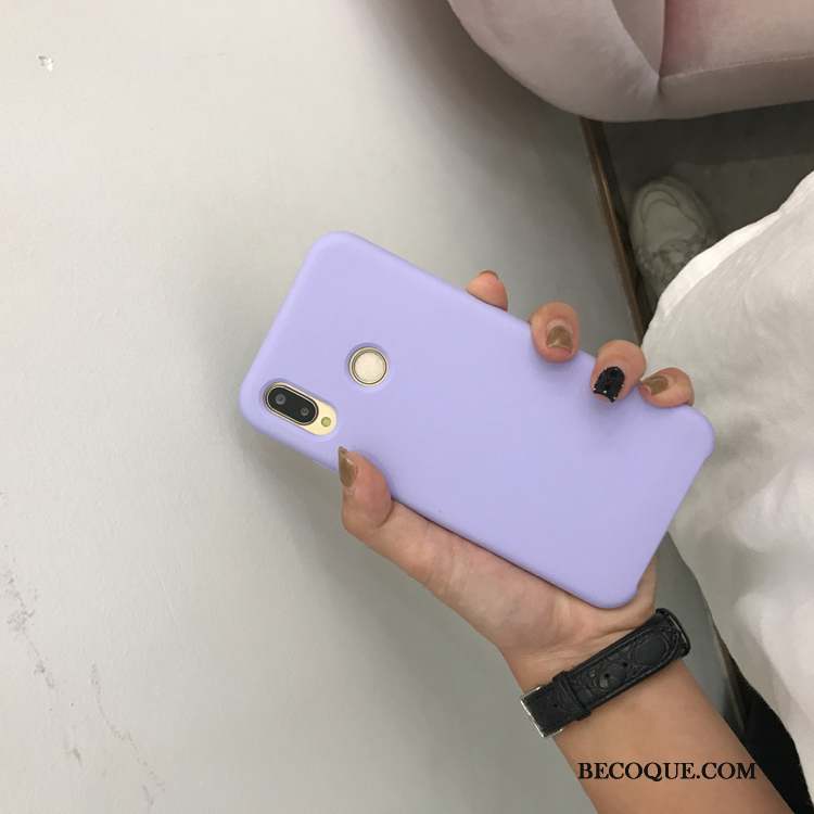 Huawei P20 Lite Ultra Citron Rose Couleur Unie Jaune Coque De Téléphone