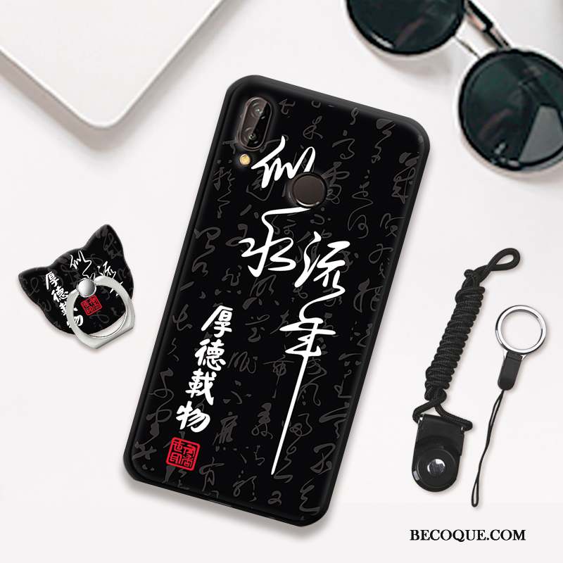 Huawei P20 Lite Étui Protection Nouveau Fluide Doux Rouge Coque De Téléphone