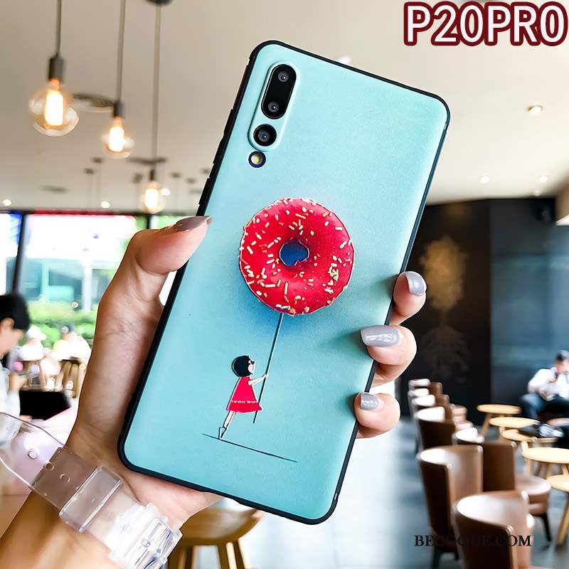 Huawei P20 Pro Anneau Personnalité Coque De Téléphone Silicone Frais Tout Compris