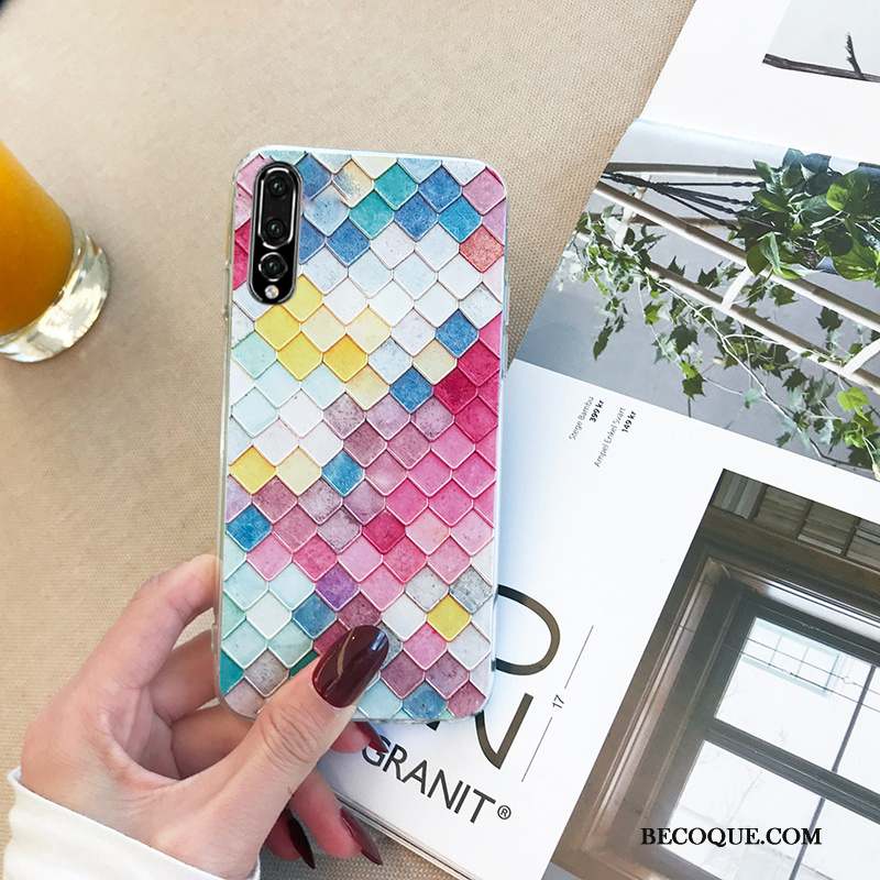 Huawei P20 Pro Charmant Fluide Doux Silicone Coque De Téléphone Incassable Tendance