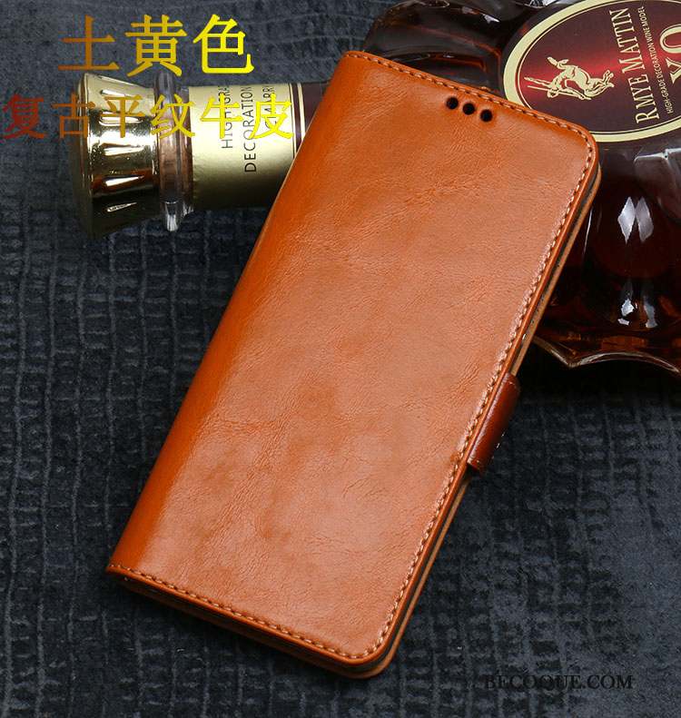 Huawei P20 Pro Coque Cuir Haut Marron Modèle Fleurie Classic Incassable Protection