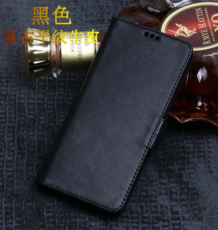 Huawei P20 Pro Coque Cuir Haut Marron Modèle Fleurie Classic Incassable Protection