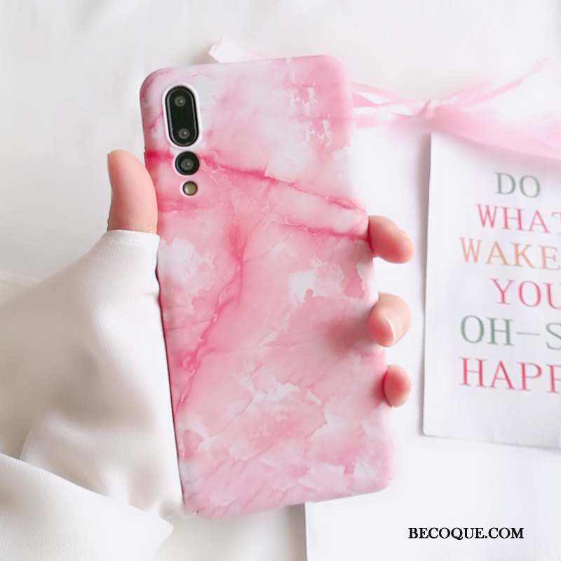 Huawei P20 Pro Coque De Téléphone Rose Charmant Tout Compris Modèle Fleurie Protection