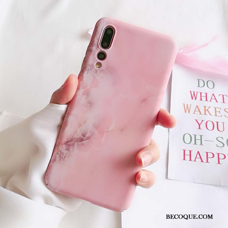 Huawei P20 Pro Coque De Téléphone Rose Charmant Tout Compris Modèle Fleurie Protection