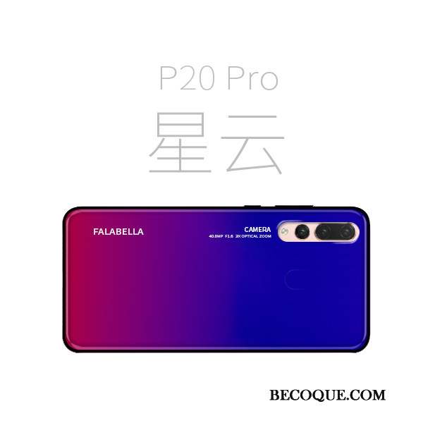 Huawei P20 Pro Coque De Téléphone Étui Incassable Téléphone Portable Violet Tendance