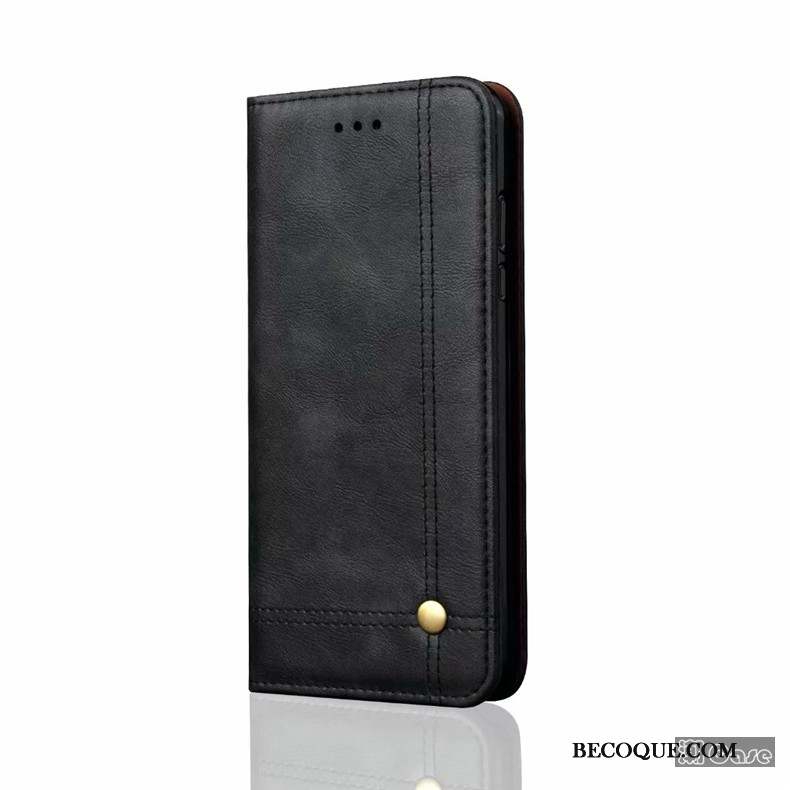 Huawei P20 Pro Coque Incassable Rouge Housse Étui En Cuir Protection Carte