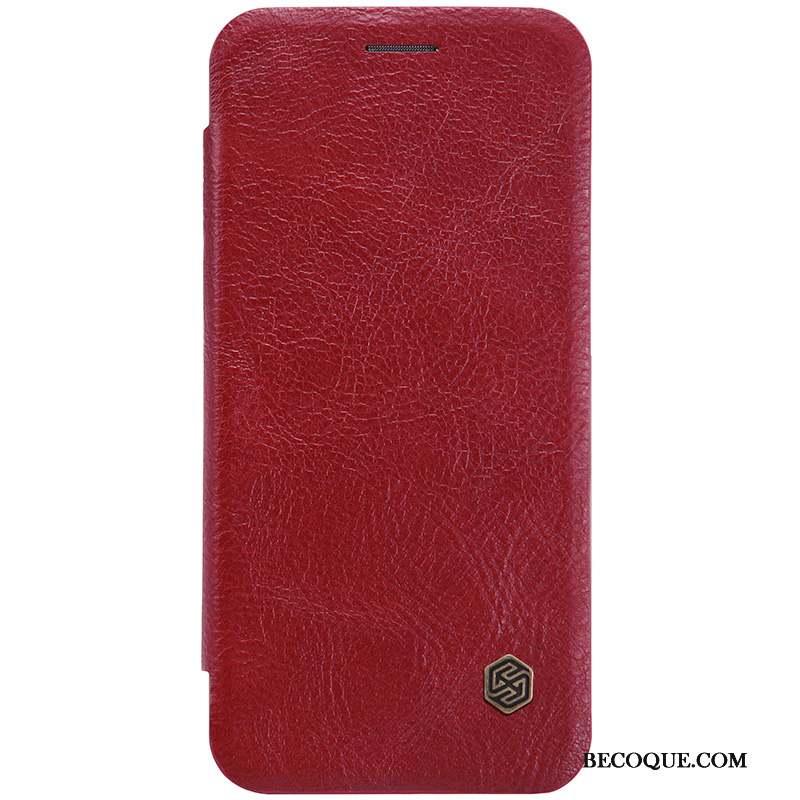 Huawei P20 Pro Coque Protection Rouge Étui Or Business Étui En Cuir