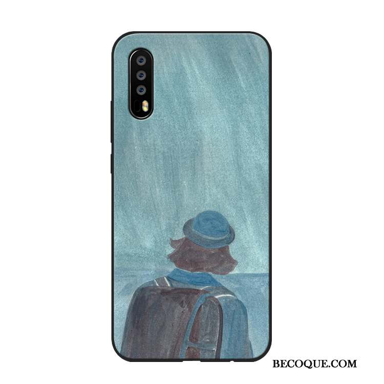 Huawei P20 Pro Coque Tout Compris Étui Petit Noir Bleu Silicone