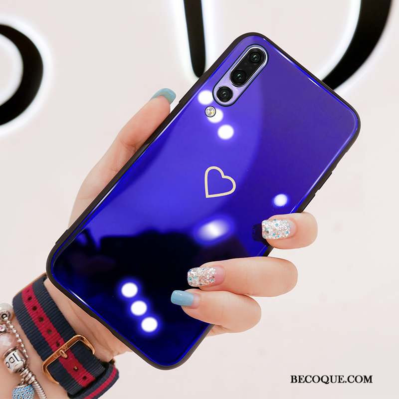 Huawei P20 Pro Coque Verre Amour Bleu Incassable Tout Compris Nouveau