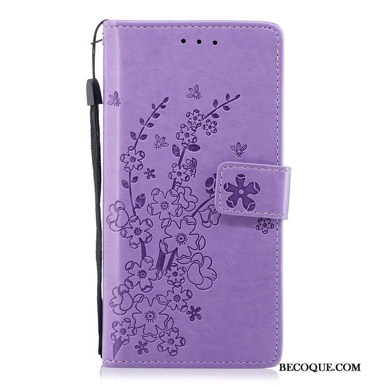 Huawei P20 Pro Incassable Violet Étui En Cuir Coque De Téléphone Jeunesse Protection
