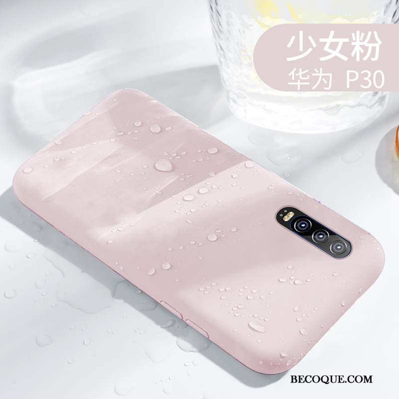 Huawei P30 Bleu Protection Coque Tout Compris Simple Amoureux