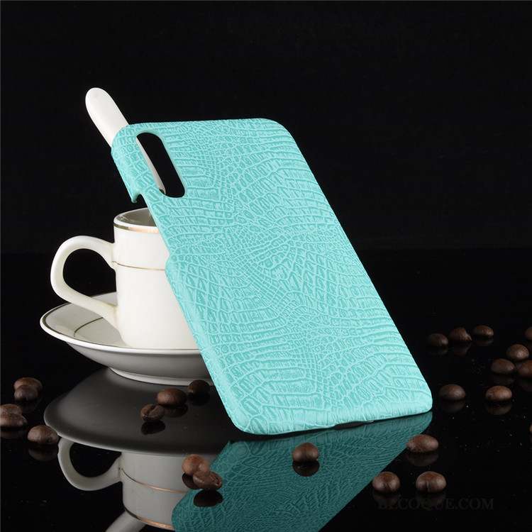 Huawei P30 Bleu Qualité Coque De Téléphone Étui Crocodile Modèle Protection