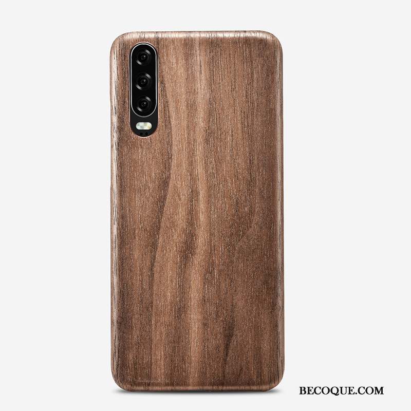 Huawei P30 Bois Coque De Téléphone Très Mince En Bois Protection Nouveau