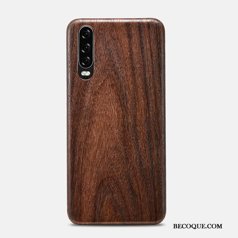 Huawei P30 Bois Coque De Téléphone Très Mince En Bois Protection Nouveau