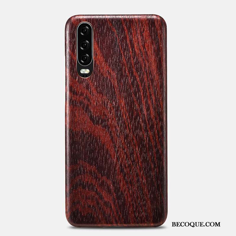 Huawei P30 Bois Coque De Téléphone Très Mince En Bois Protection Nouveau