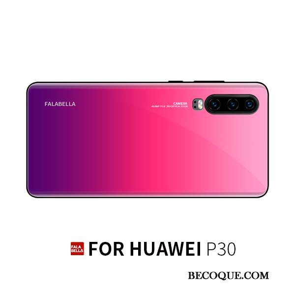 Huawei P30 Coque Incassable Marque De Tendance Personnalité Nouveau Silicone Verre