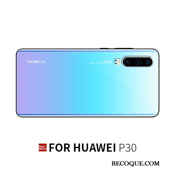 Huawei P30 Coque Incassable Marque De Tendance Personnalité Nouveau Silicone Verre