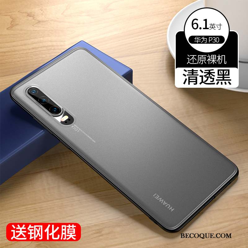 Huawei P30 Coque Marque De Tendance Protection Incassable Transparent Très Mince Étui