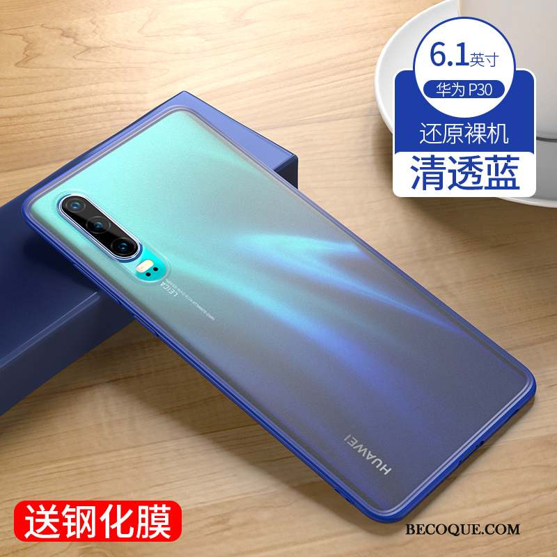 Huawei P30 Coque Marque De Tendance Protection Incassable Transparent Très Mince Étui