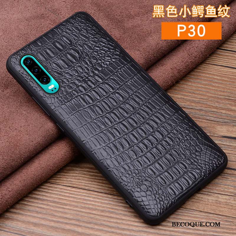 Huawei P30 Coque Marque De Tendance Tout Compris Protection Incassable Cuir