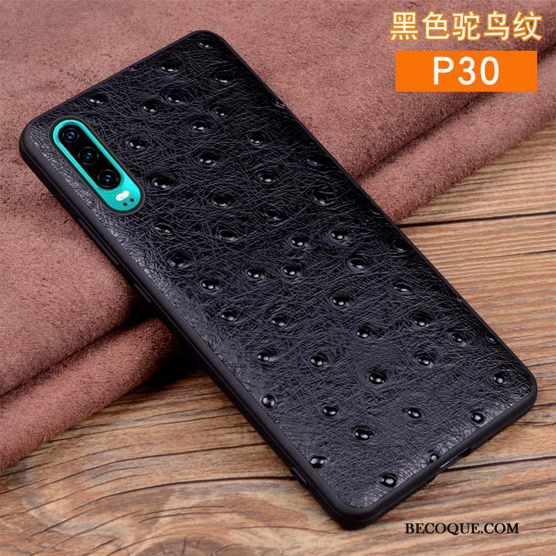 Huawei P30 Coque Marque De Tendance Tout Compris Protection Incassable Cuir