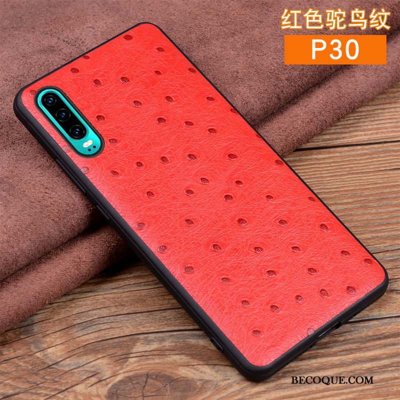 Huawei P30 Coque Marque De Tendance Tout Compris Protection Incassable Cuir