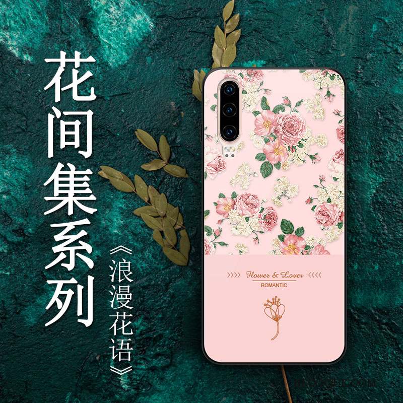 Huawei P30 Coque Noir Tout Compris Vent Tendance Art Créatif