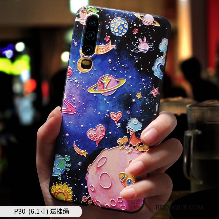 Huawei P30 Coque Nouveau Personnalité Dessin Animé Incassable Charmant Protection