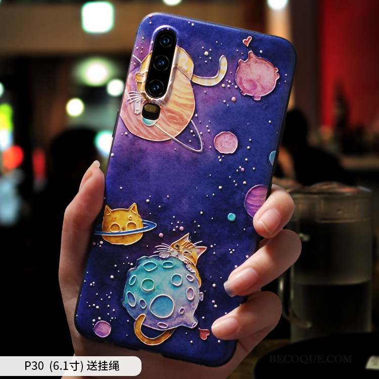 Huawei P30 Coque Nouveau Personnalité Dessin Animé Incassable Charmant Protection