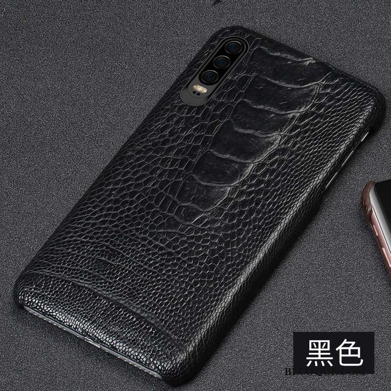 Huawei P30 Coque Oiseau Incassable Couvercle Arrière Étui En Cuir Personnalité Créatif