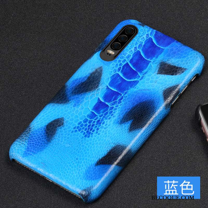 Huawei P30 Coque Oiseau Incassable Couvercle Arrière Étui En Cuir Personnalité Créatif