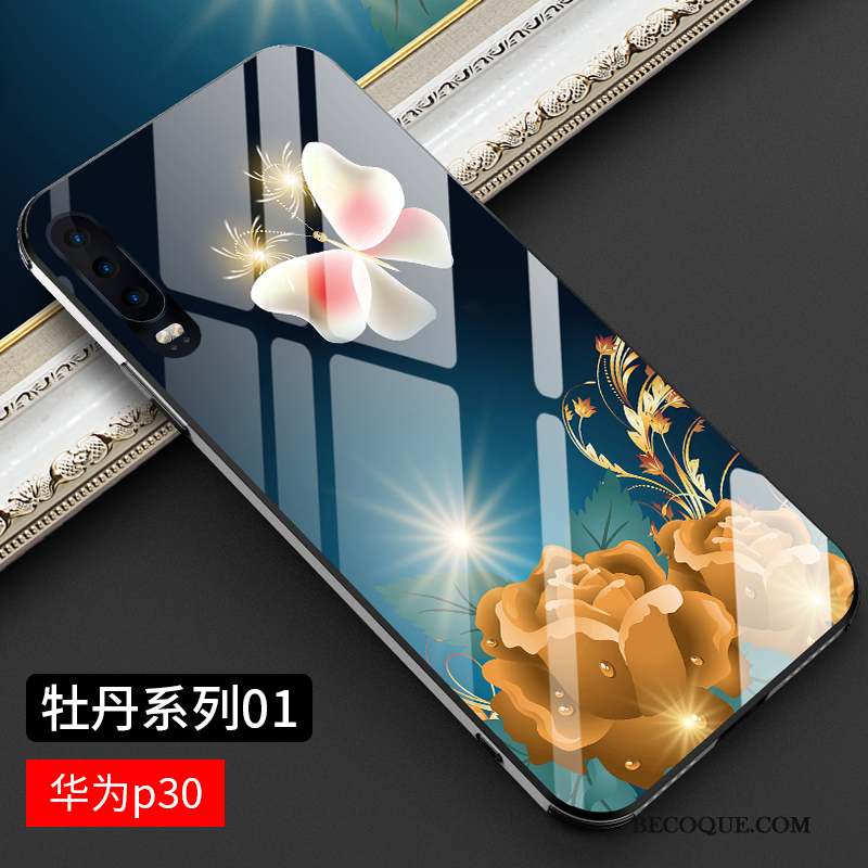 Huawei P30 Coque Or Tout Compris Personnalité Mode Protection Luxe