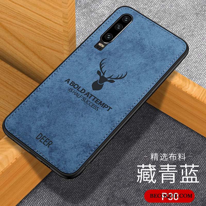 Huawei P30 Coque Refroidissement Tout Compris Silicone Incassable Cerf Respirant